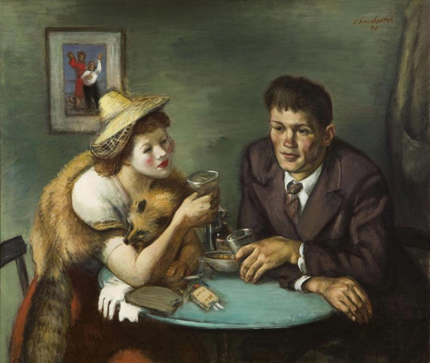 Prizefighter And His Girl by Simka Simkhovitch, 1940